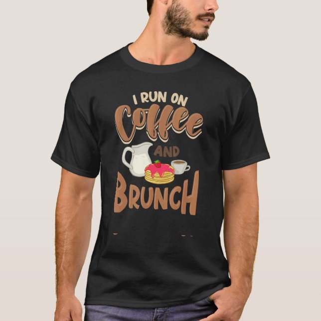 Camiseta Ideias de Brunch Receitas de Comida Mimosa Café da (Frente)