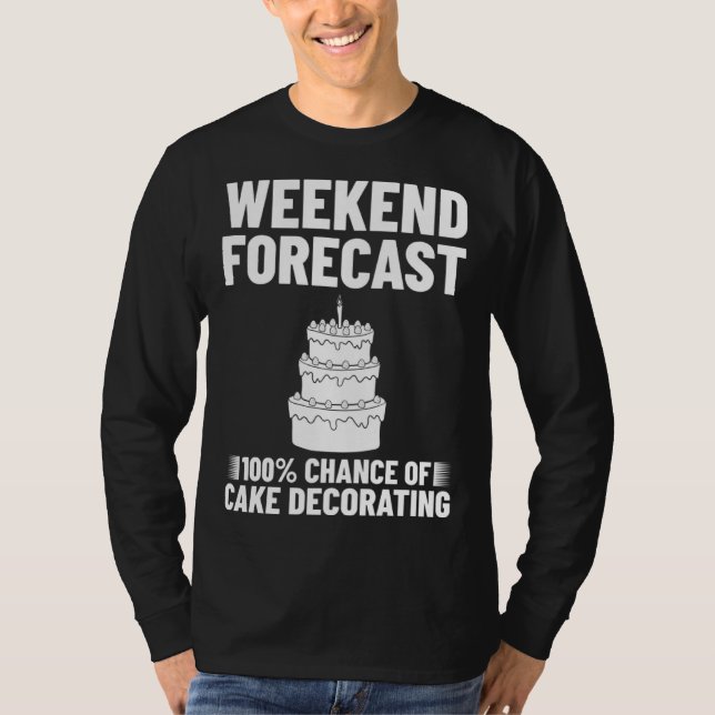 Camiseta Ideias de Confeiteiro de Decoração de Bolo para Pr (Frente)