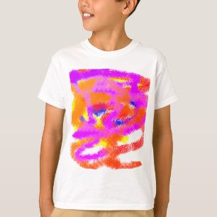 Camiseta Ideias de cor tensão abstrato da mente