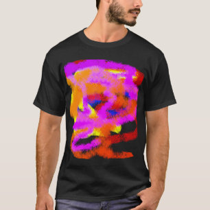 Camiseta Ideias de cor tensão abstrato da mente