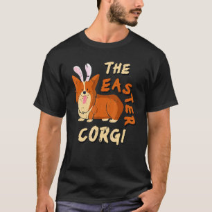 Camiseta Ideias de Corgi de Páscoa Cachorro Fofo Dia de Pás