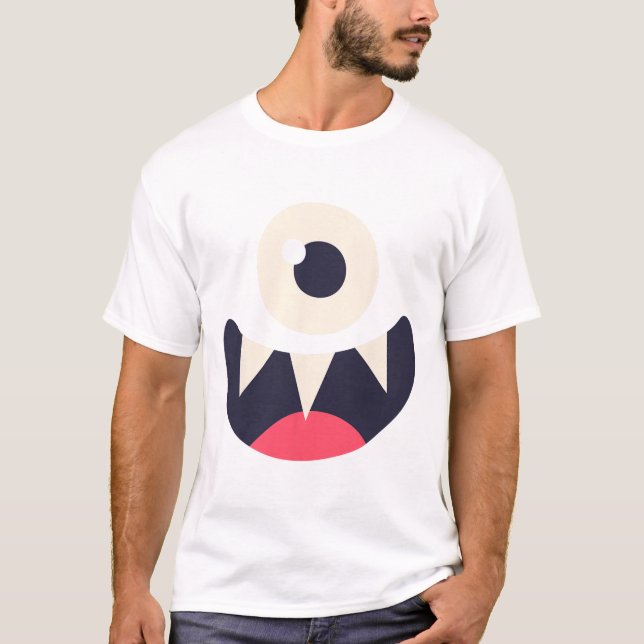 Camiseta Ideias de Figurino Fácil de Monstro de Olhos Gráfi (Frente)