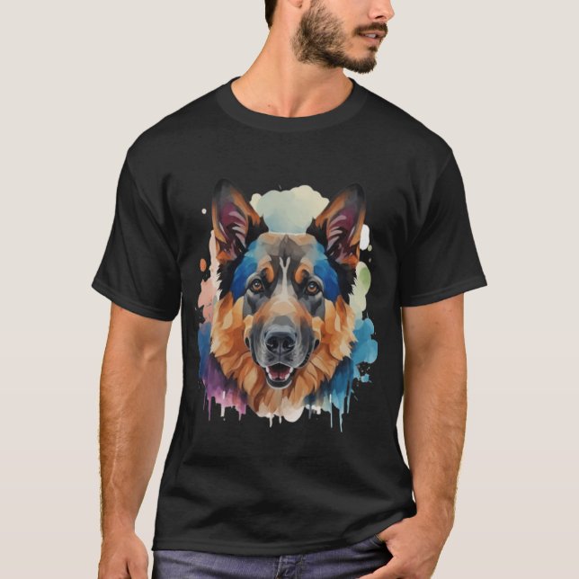 Camiseta Ideias de presentes para cães german shepherd (Frente)