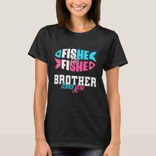 Camiseta Ideias de revelação de gênero fishe ou fishe IRMÃO