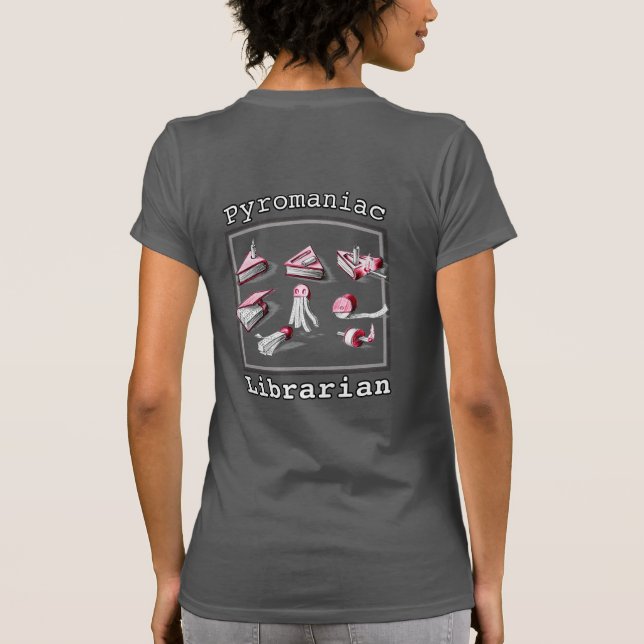 Camiseta Ideias do livro de revelação da Bibliotecária Pirr (Verso)