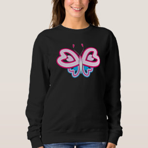 Camiseta Ideias Gráficas 365 Butterfly Heart Girl