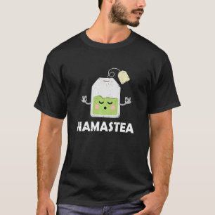 Camiseta Ideias Hilárias de Ioga com Chá Verde Namastea