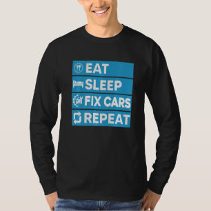 Camiseta Ideias Mecânicas Automáticas Comem Carros de Corre