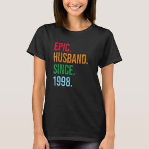 Camiseta Ideias para 25 anos de casamento do homem épico ma