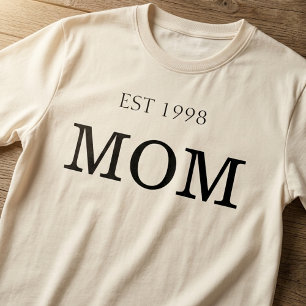 Camiseta Identidade Clássica da Maternidade Ano de Estabele