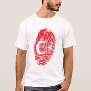 Camiseta Identidade do Orgulho do País de Impressão Digit