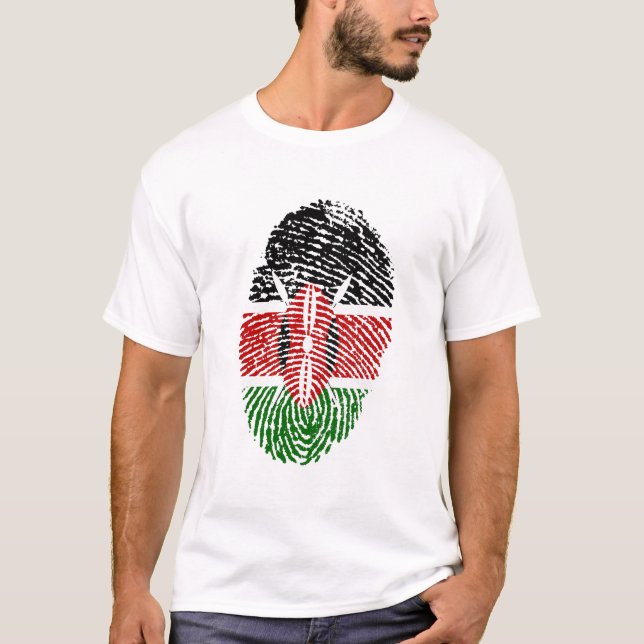 Camiseta Identidade do Orgulho do País de Impressão Digital (Frente)