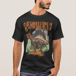 Camiseta Identificação do dinossauro Spinossauro