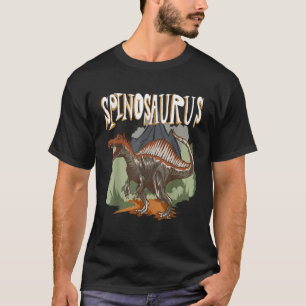 Camiseta Identificação do dinossauro Spinossauro