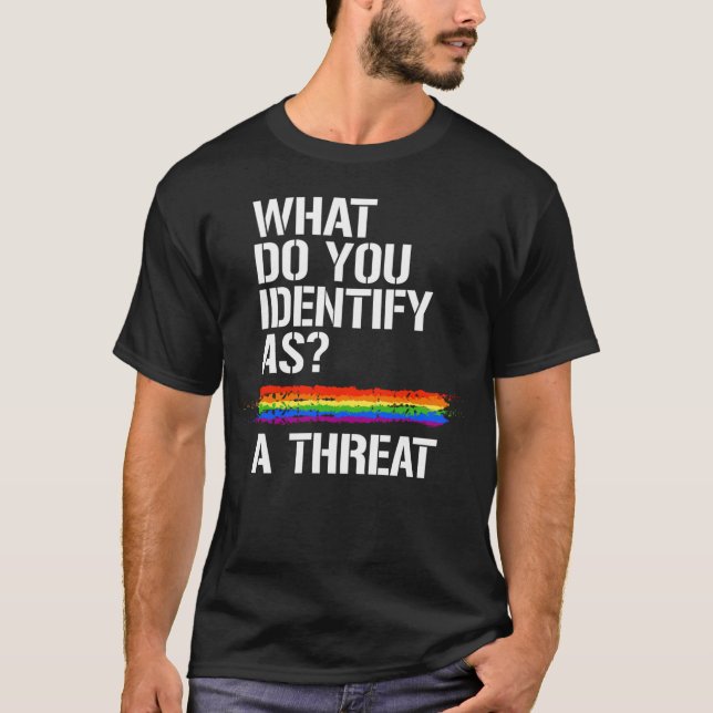 Camiseta Identificar como uma ameaça (Frente)