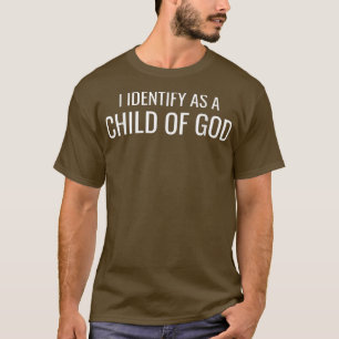 Camiseta Identifico-me como Criança de Deus, Cristão João 1