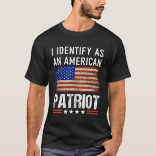 Camiseta Identifico-Me Como Patriota Americano - Veteranos