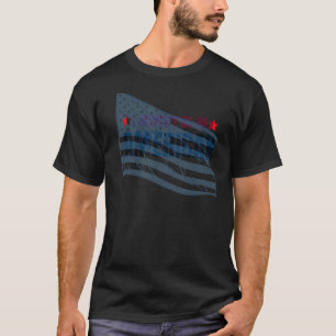 Camiseta Identifico-Me Como Um Id Orgulhoso E Confiável Ame