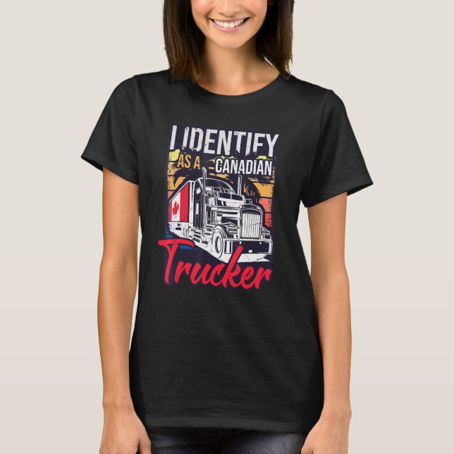 Camiseta Identifico-Me Como Um Relatório De Suporte A Camin (Frente)