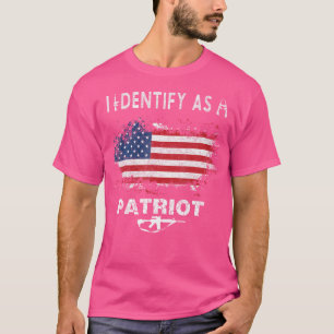 Camiseta Identifico-Me Como Uma Alteração Patriota American