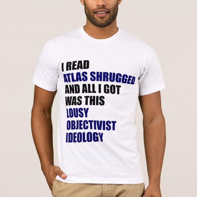 Camiseta Ideologia má de Objectivist (Frente)