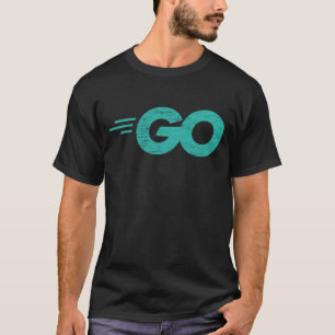 Camiseta Idioma de programação com logotipo Go aflitos