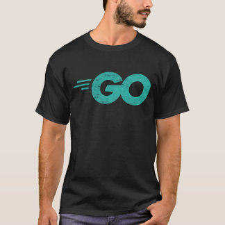 Camiseta Idioma de programação com logotipo Go aflitos