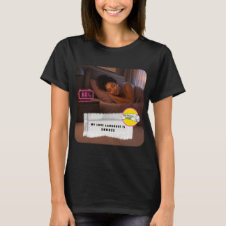 Camiseta Idioma do Amor Piadas de Embrulho de Chic