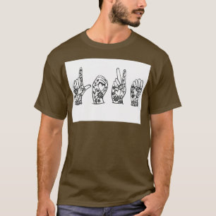 Camiseta Idioma do sinal de AMOR 11