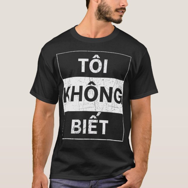 Camiseta Idioma Vietnamita Eu Não Conheço Vietnamita Engraç (Frente)