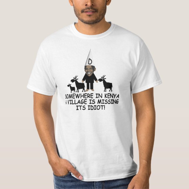 Camiseta Idiota anti Obama da vila (Frente)