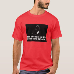 Camiseta Idiota dos auriculares
