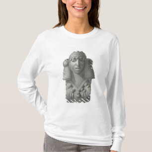 Camiseta Ídolo de pedra do deus Cocijo da chuva, placa 'do