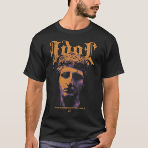 Camiseta Ídolo - Design de roupa de rua brutalista