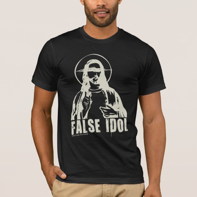 Camiseta Ídolo falso (camisas escuras) (Frente)