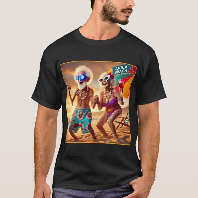 CAMISETA IDOSOS DO PÔR DO SOL DE AVILA BEACH (Frente)