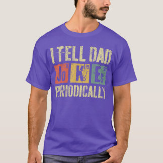 Camiseta Iell Dad Jokes Periodically Funny Men Fathers Day
