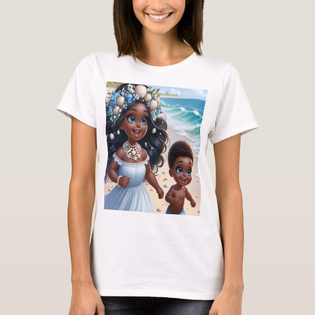 Camiseta Iemanjá menina (Frente)