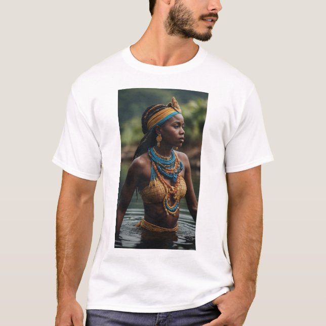 Camiseta Iemanjá (Yemoja) - Mãe dos Oceanos (Frente)