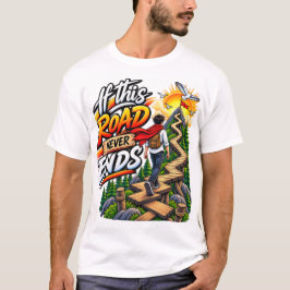 Camiseta If This Road Never Ends – Mountain Adventure
