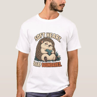 Camiseta Igel mit Herz – Soft Heart Sharp Boundaries