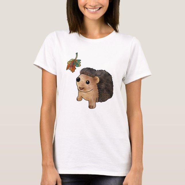 Camiseta Igel und Blatt (Frente)