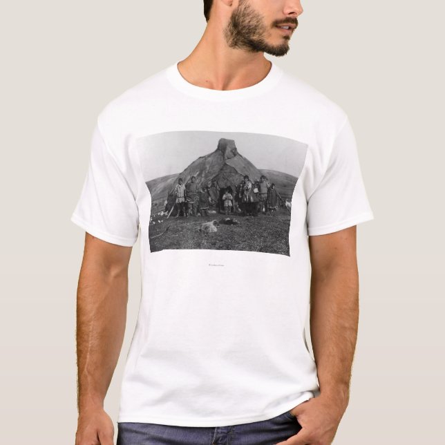 Camiseta Iglu Eskimo perto de Nome, fotografia de Alaska (Frente)