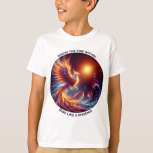 Camiseta Ignite os incêndios em ascensão como uma fênix