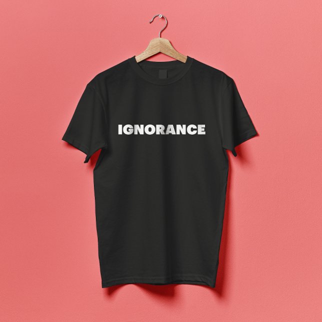 Camiseta IGNORANCE mascarado face Brutalismo (Criador carregado)