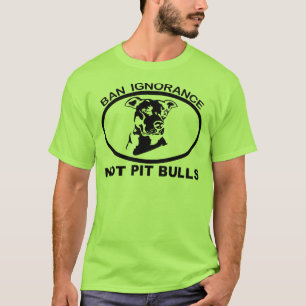 CAMISETA IGNORÂNCIA NÃO PITBULL DA PROIBIÇÃO PITBULL