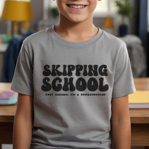 Camiseta Ignorando Estilo Retroativo da Escola Engraçado de
