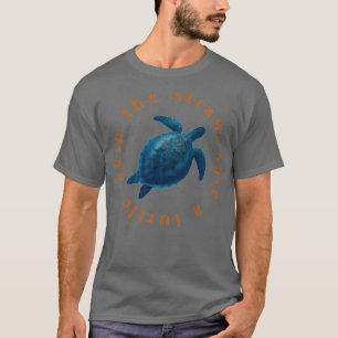 Camiseta Ignore a palha Salve uma tartaruga Ver