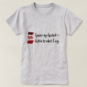Camiseta "Ignore feminista do meu batom"