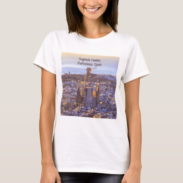 Camiseta Igreja Católica Sagrada Família, Barcelona, Espanh (Frente)